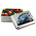 Rectangle Tin with Gumballs (3 5/8"x5"x1 5/8")